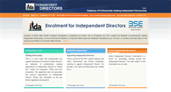 Desktop Screenshot of indianindependentdirectors.org
