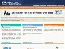 Tablet Screenshot of indianindependentdirectors.org